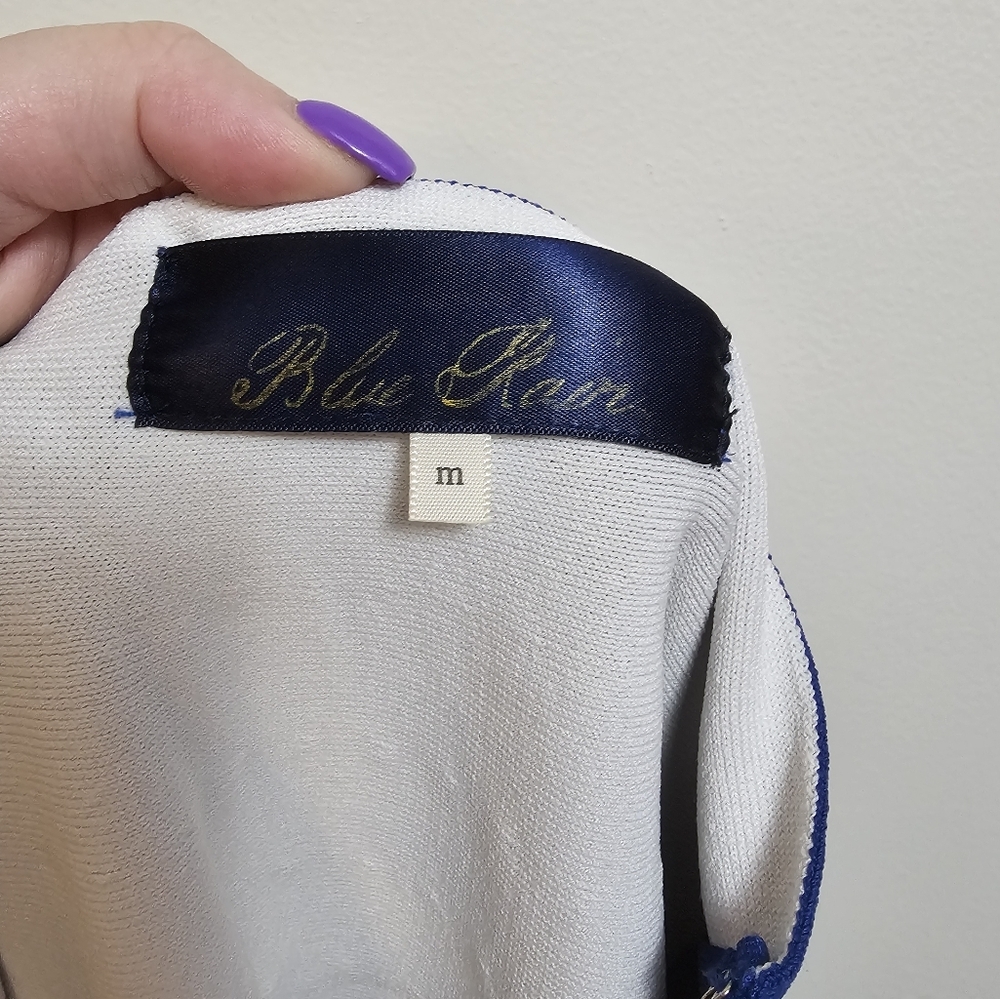 Blue Rain Medium mini skater skirt blue/white - Picture 5 of 6